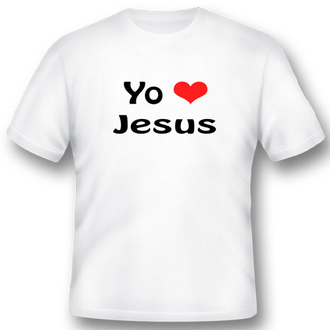 polos cristiano blanco yo amo a jesus