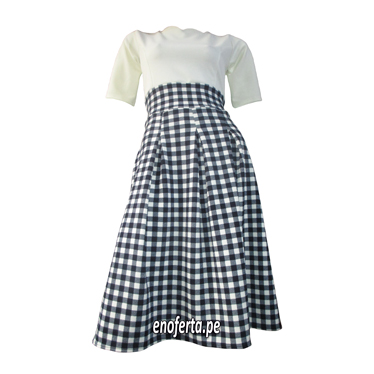 Vestidos cristianos a cuadros para jovenes