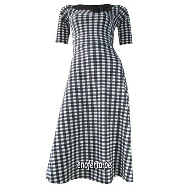 vestidos modelos a cuadros para cristianas